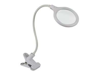 LED-LOEPLAMP MET BEVESTIGINGSKLEM - 5 DIOPTRIE - 6 W - 30 LEDs - WIT (VTLLAMP10N)