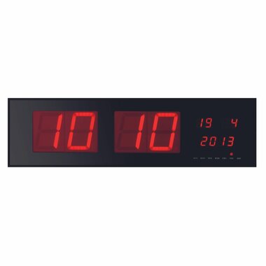 WANDKLOK MET LED-DISPLAY - 83 x 23 x 4 cm (WC208)