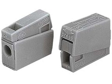 VERLICHTINGSCONNECTOR, 2.5mm, 105°, GREY (WG224101)