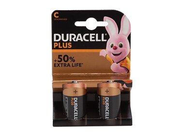 Duracell - Plus Alkalinebatterij 1.5 V C LR14 - 2 st. (BDPPLR14-BL2)